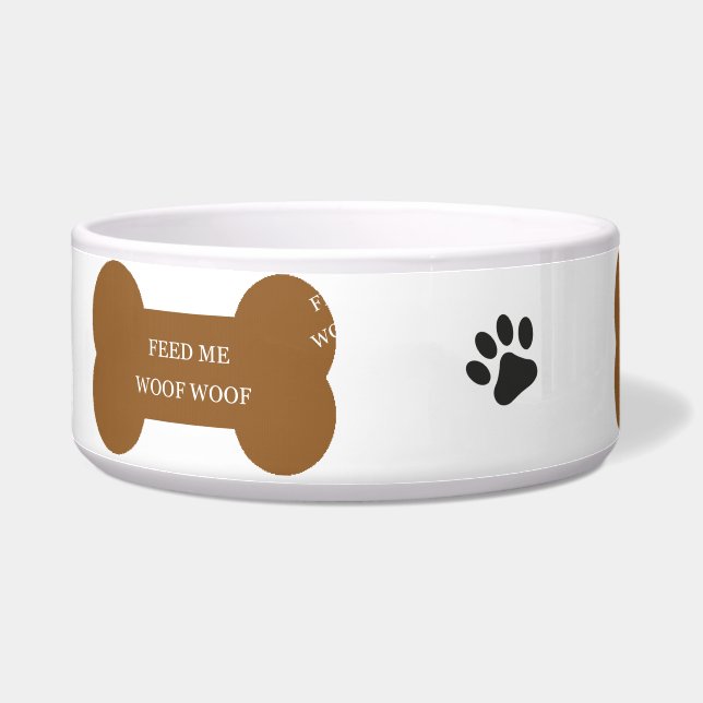 LARGE FEEDING DOG BOWL (Left)