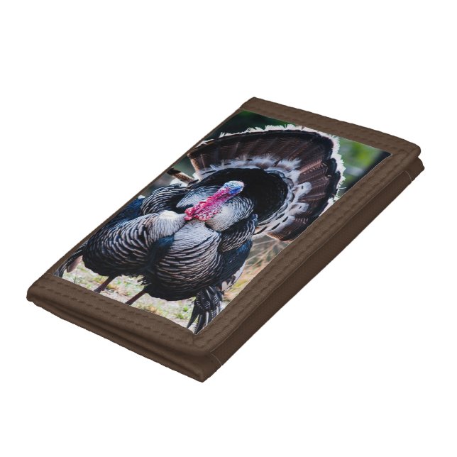 Large Festive Thanksgiving Turkey Trifold Wallet (Bottom)