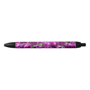Large field of purple tulips pen