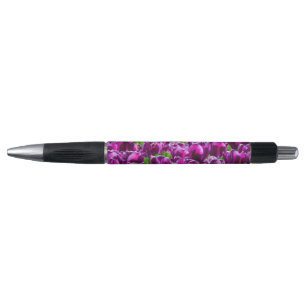 Large field of purple tulips pen