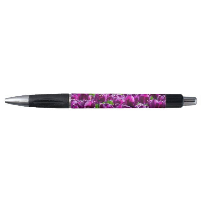 Large field of purple tulips   pen (Front)