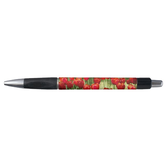 Large field of red tulips    pen (Front)