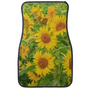 Large field of sunflowers near Moses Lake, WA 2 Car Mat