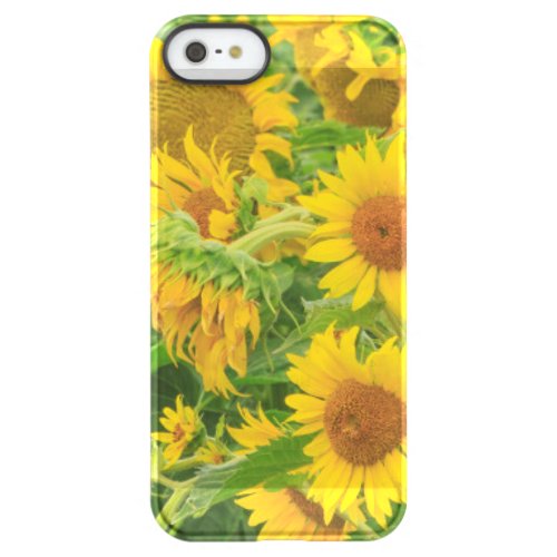 Large field of sunflowers near Moses Lake WA 2 Permafrost iPhone SE55s Case