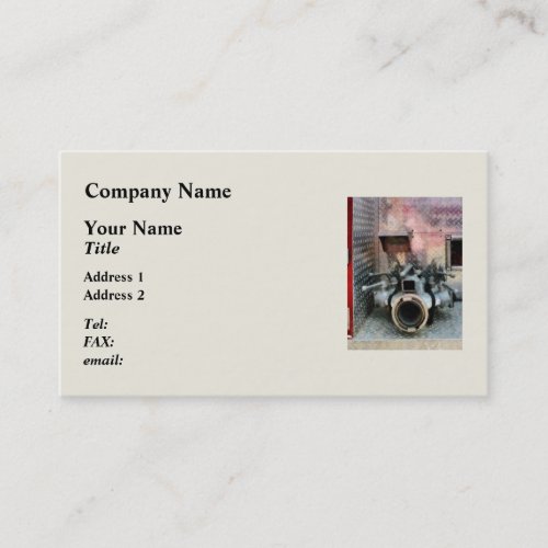 Large Fire Hose Nozzle Business Card