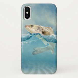Large fish in water iPhone x case