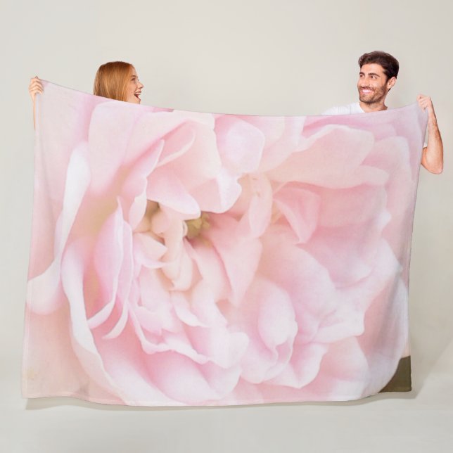 large fleece corner "Roses" pink (In Situ)