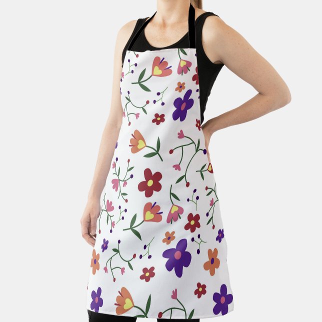 Large Floral Apron (Insitu)