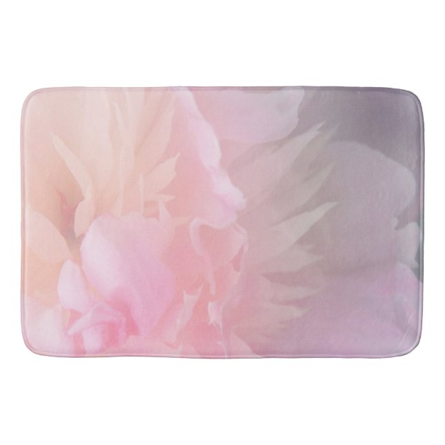 Large Floral Blush Bath Mat (Front)