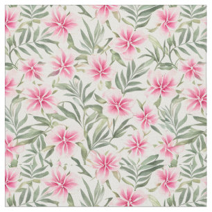 Large Floral Pattern Oleander Flowers Fabric