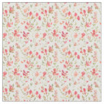 Large Floral Pattern Snapdragon Flowers Fabric