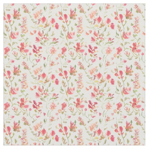 Large Floral Pattern Snapdragon Flowers Fabric