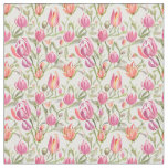 Large Floral Pattern Tulip Flowers Fabric