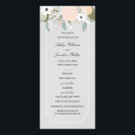 Large Floral Wedding Program<br><div class="desc">Large floral wedding program template. Customizable. Part of a wedding collection.</div>
