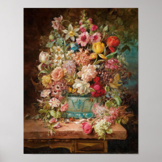Large Flower Piece by Hans Zatzka - poster