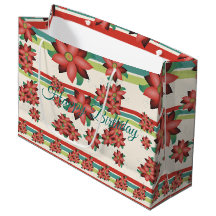Large Flowered Designer Birthday Gift-bag