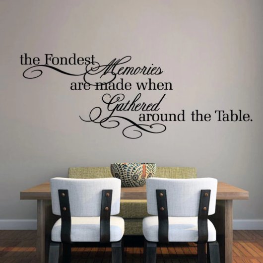 Large Fondest Memories Wall Decal (Front)