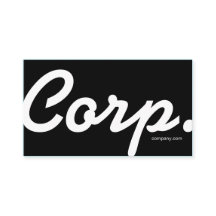 Large font,  easy to read black business card