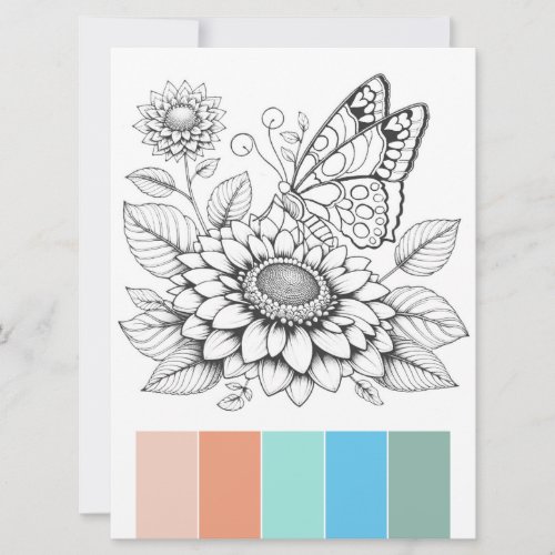 Large Format Coloring Cards Art Therapy