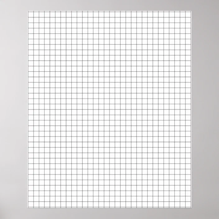 large format graph paper poster zazzle com