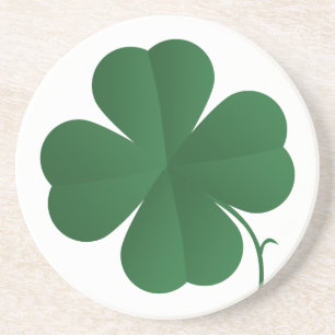 Large Four Leaf Clover Drink Coaster