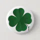 Large Four Leaf Clover Pinback Button | Zazzle