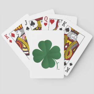Large Four Leaf Clover Poker Cards