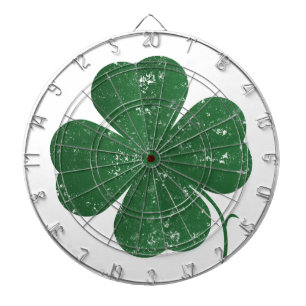 Large Four Leaf Clover - vintage style Dart Board