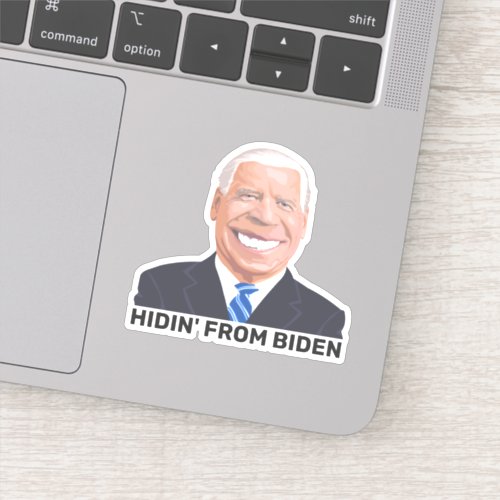 LARGE FUNNY HIDIN FROM JOE BIDEN DECALS