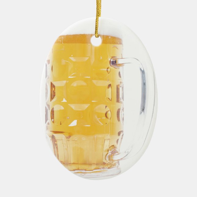 Large German Bierkrug Beer Mug Tankard Glass Pint Ceramic Ornament (Front)