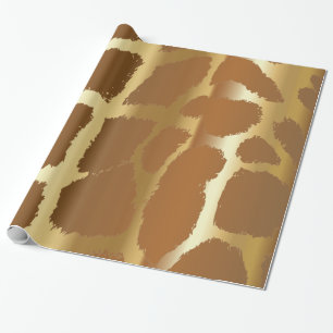 Large Giraffe Animal Print Wrapping Paper