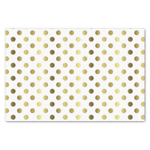 Large Golden Polka Dot Tissue Paper