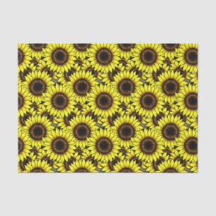 Large Golden Yellow Sunflowers Tissue Paper