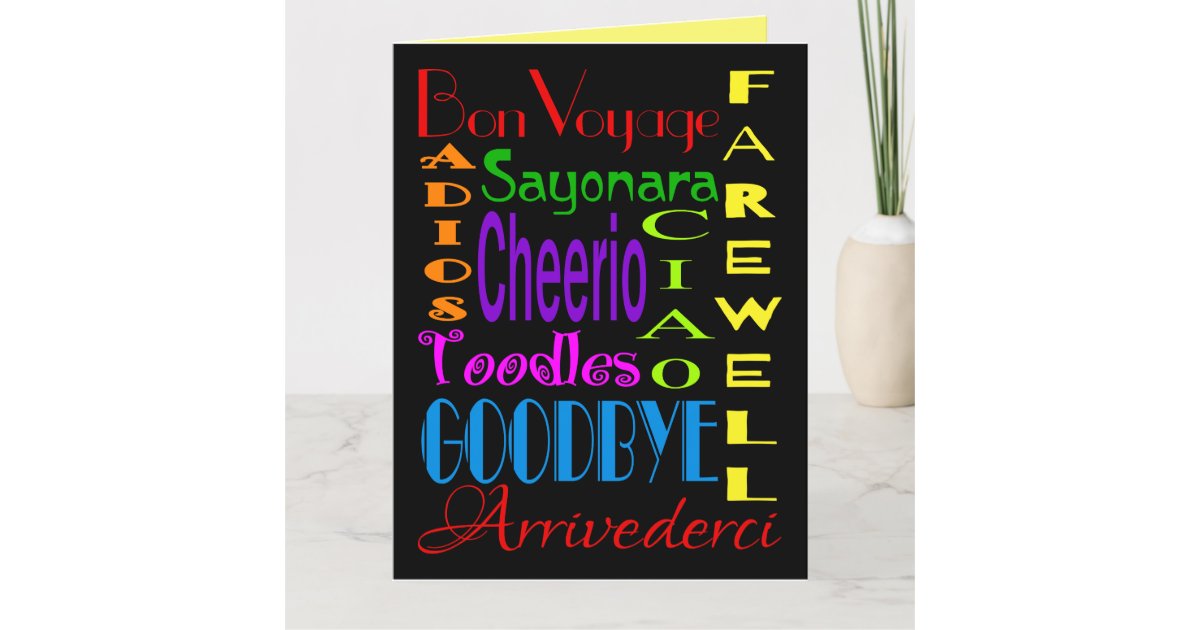 Beautiful 100 Big Farewell Card Singapore