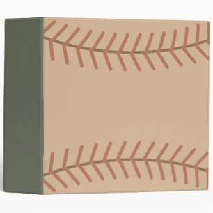 Large Green Baseball Album Binder Gift