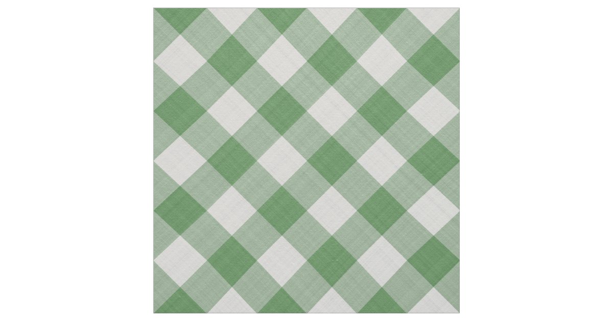 Lime Green Gingham Fabric - Bright Lime - 1/4 Check
