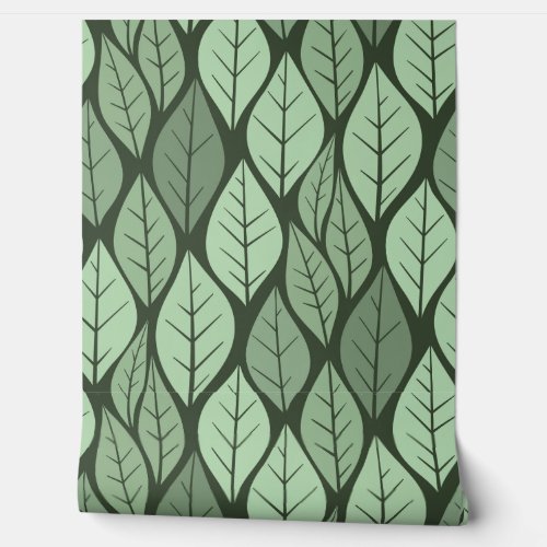 Large Green Leaf Nature Wallpaper