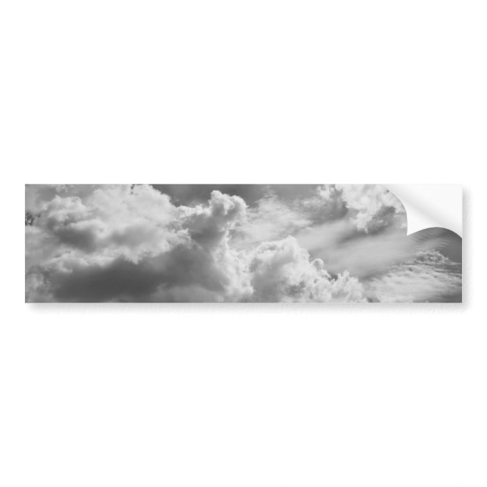 Large Grey Cloud Sky Bumper Stickers