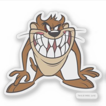 Large Grin Taz™ Sticker 