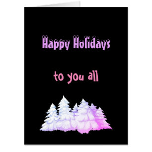 Large Group Christmas Happy Holidays Card