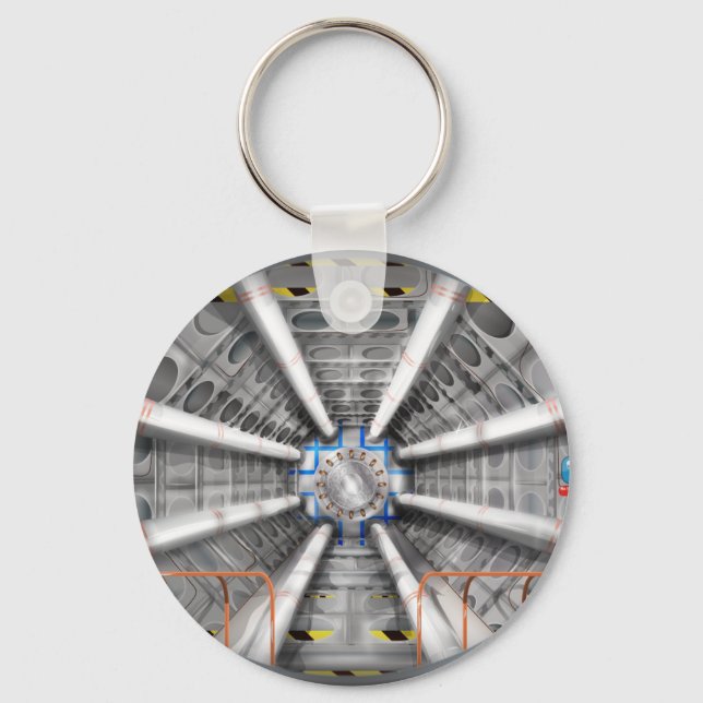 Large Hadron Collider  particle accelerator Keychain (Front)