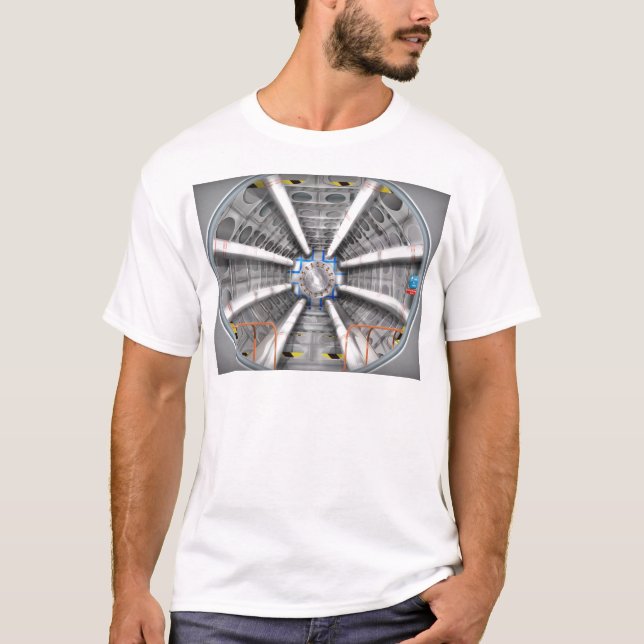 Large Hadron Collider  particle accelerator T-Shirt (Front)