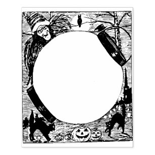 Large Halloween Card making Rubber Stamp