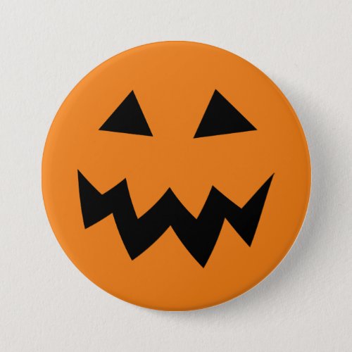 Large Halloween pumpkin head carving buttons