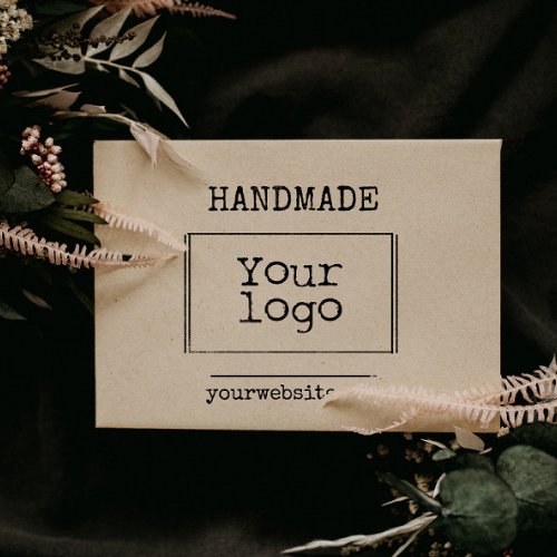 Large Handmade Typewriter  Inline Business Logo Rubber Stamp