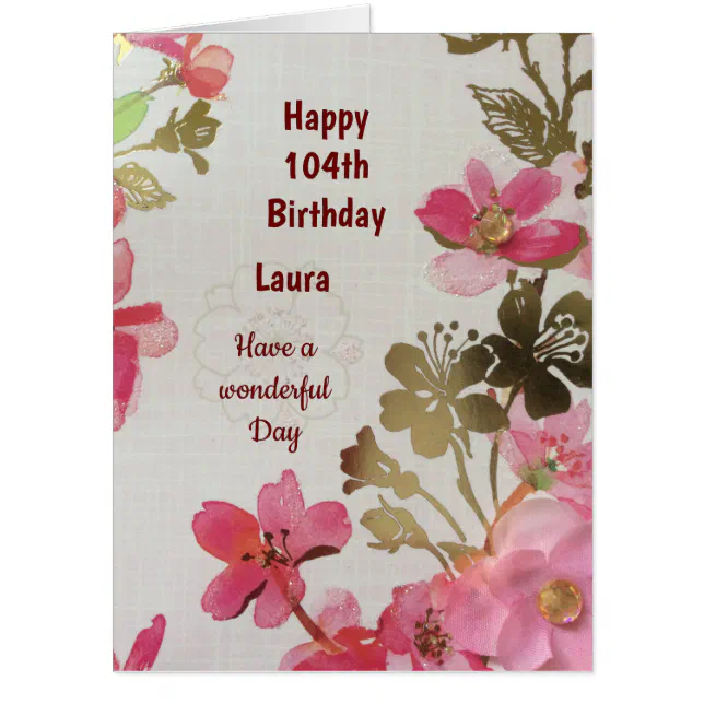 Large Happy 104th Birthday Card Zazzle large-happy-104th-birthday-card-zazzle