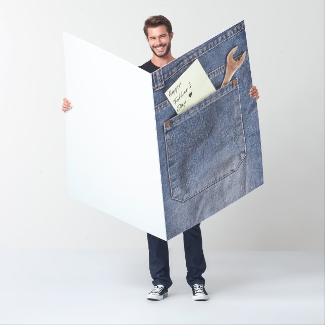 Large Happy Father's Day Card - Huge Card for Dad (In Situ)