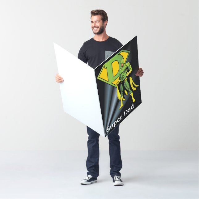 Large Happy Father's Day Card - Super Hero Dad (In Situ)