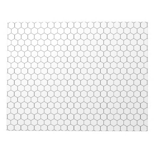 Large Hexagon Graph Paper Note Pad