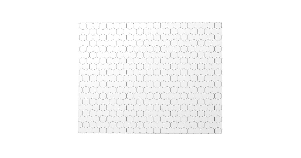 large hexagon graph paper note pad zazzle com